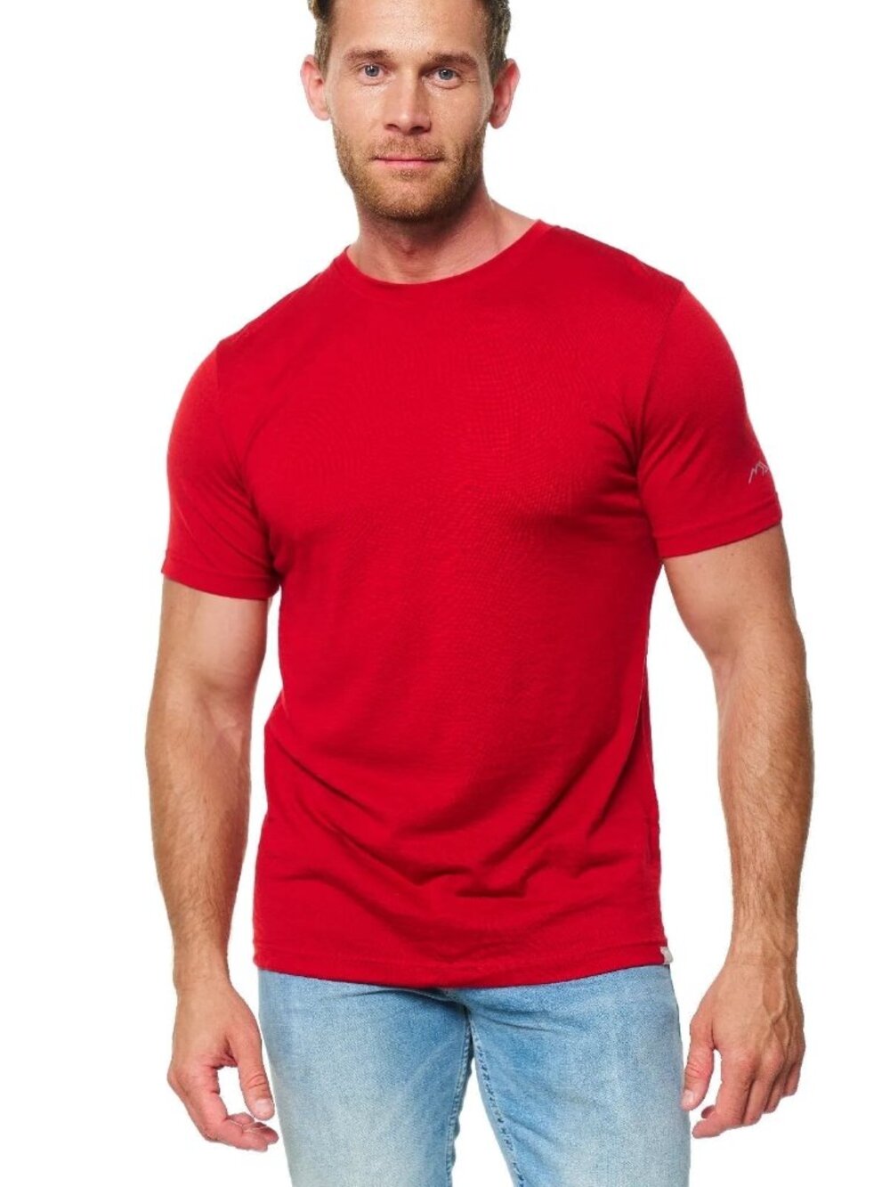 Merino.tech Men’s 100% Merino Wool T Shirt, Camel